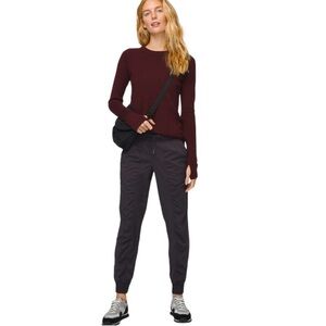 Lululemon Sit in Lotus burgundy Sweater